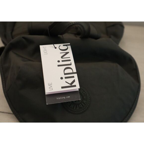 Kipling KI0365-3DU Women's Medium Size Field Green Fiona Nylon Backpack - Picture 10 of 12